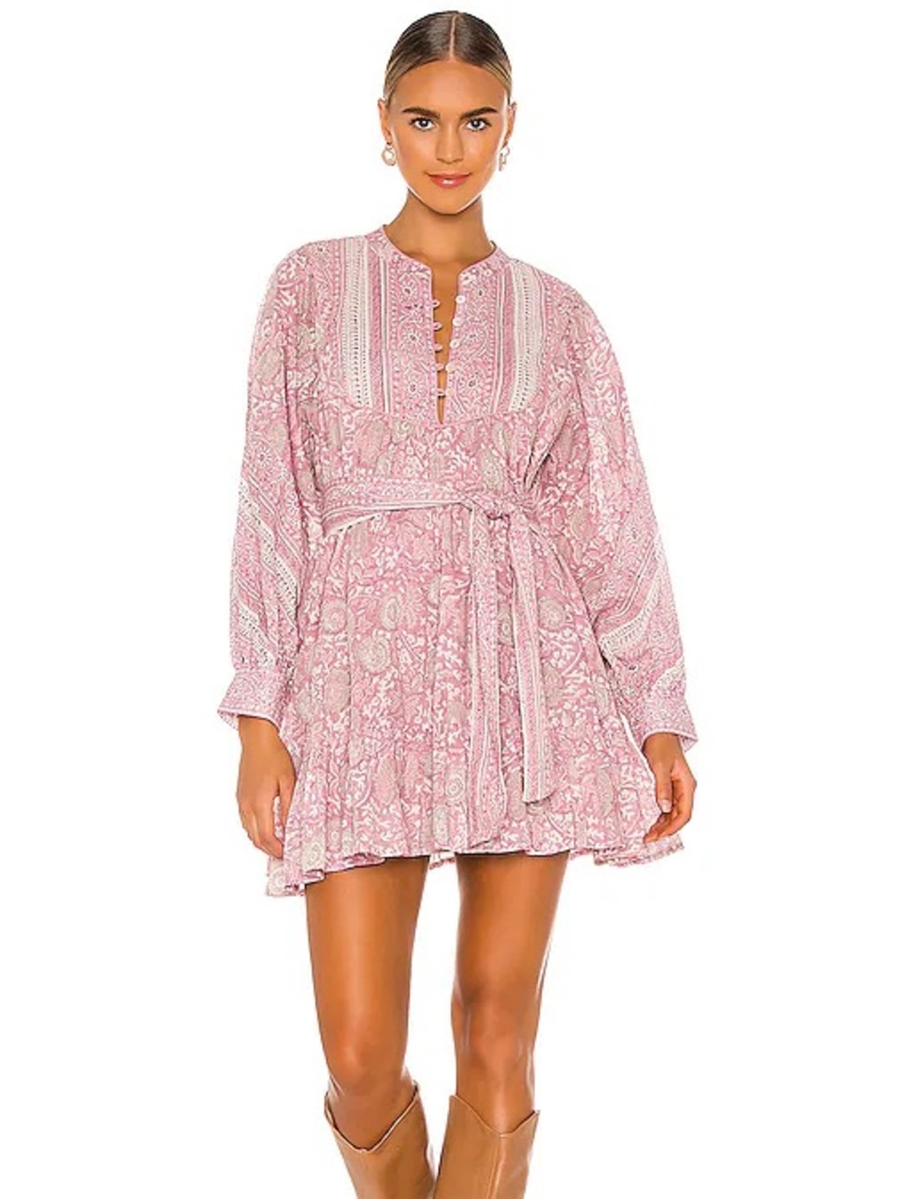 Cleobella Revolve Lennox Mini Dress in Pink Size XS